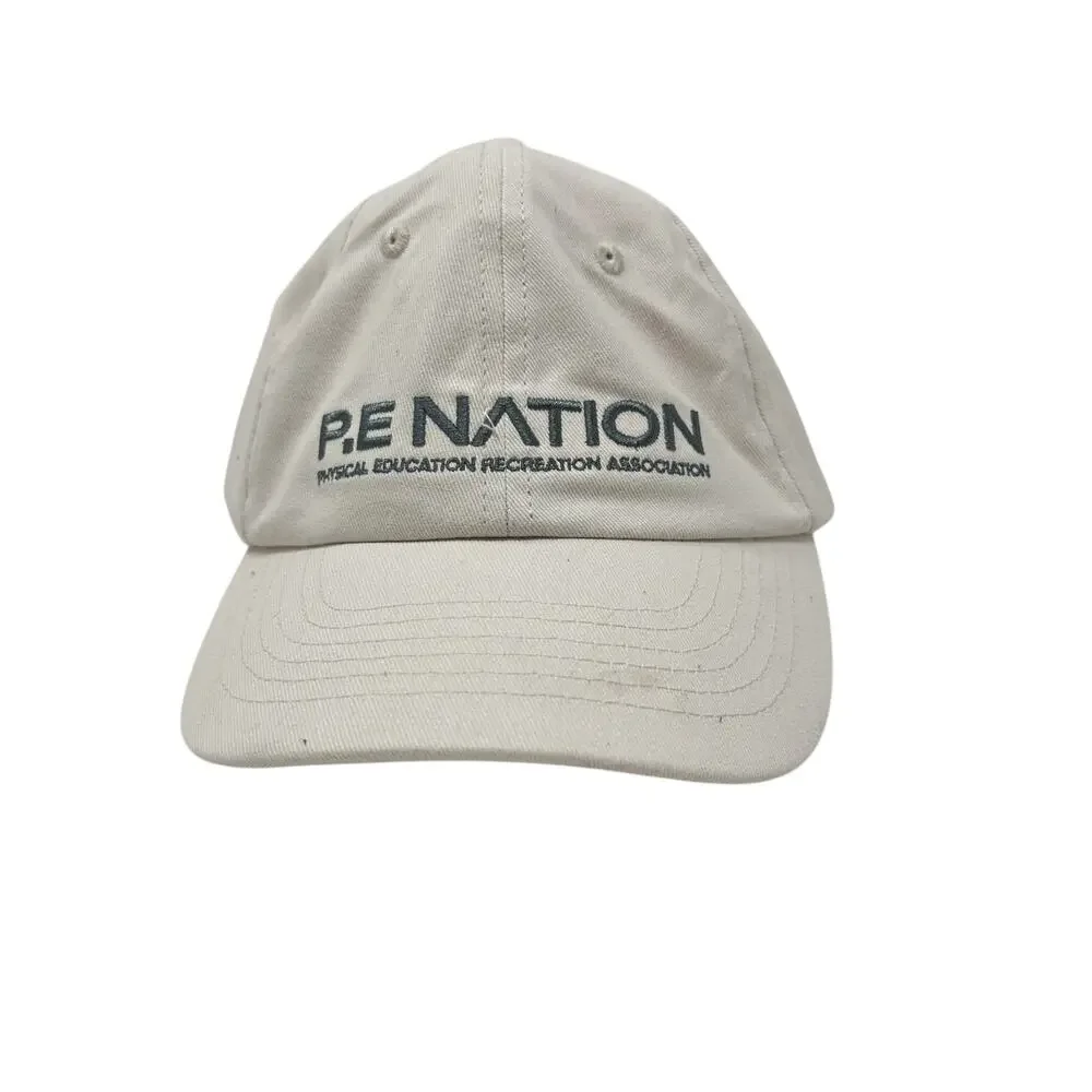 P.E Nation Logo Homage Cap Hat In Blush Pink Cotton One Size Unisex‎